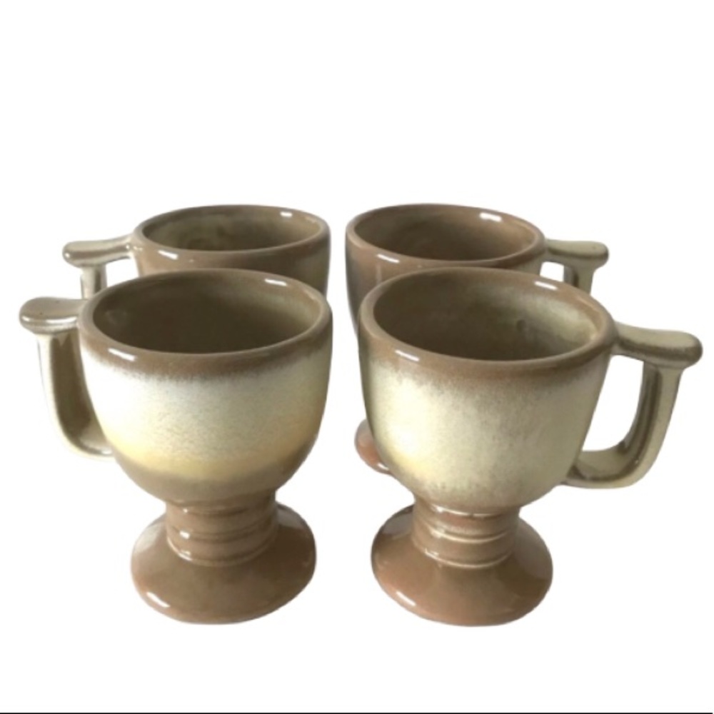 Frankoma Pottery Westwind Mugs (4) Desert Gold